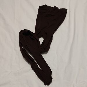 Dark Brown Opaque Tights